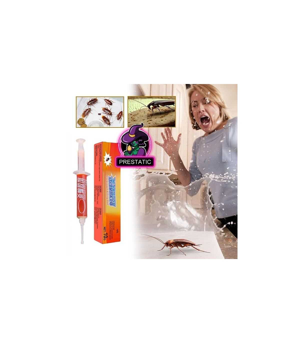 Anti cafard - Produit anti cafards puissant: gel anti cafards - 1 seringues