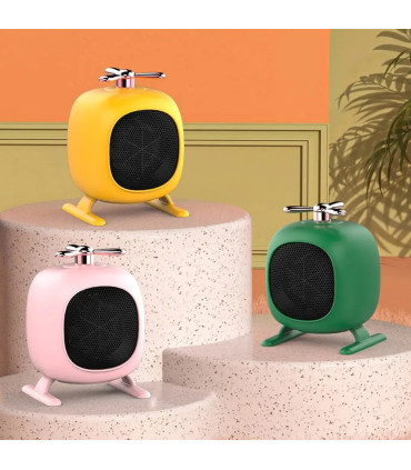Ventilateur électrique enfichable portable, mini chauffage portable, petit radiateur à faible b