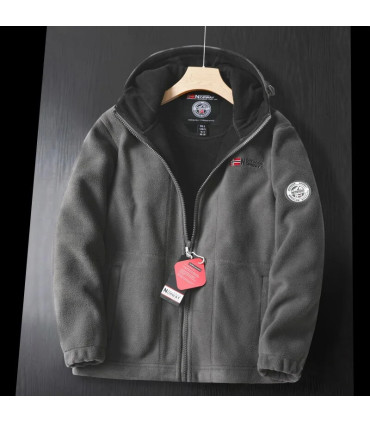 Veste polaire d\'hiver de marque pour hommes, veste en laine épaisse décontractée, Design de hau