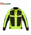 AKIMANIA.COM - Breathable motorcycle jacket for men and women, high visibility night riding coat.
