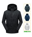 AKIMANIA.COM - Wasserdichte lässige Windjacke für Männer, Outdoor-Wanderjacke mit F