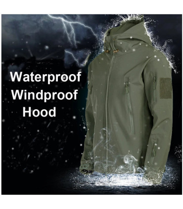 Hommes hiver automne Softshell polaire vestes imperméable en plein air pêche randonnée chasse t