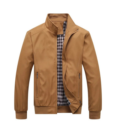 2025 printemps automne décontracté solide mode mince Bomber veste hommes pardessus nouveauté ve