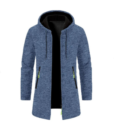 Sweat-shirt à capuche de Sport pour hommes, sweat-shirt à manches longues avec fermeture éclair