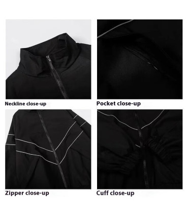 Hip Hop varsité veste hommes haute rue Patchwork couleur noir coupe-vent manteaux femmes printe