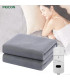 [Gray 120x150CM EU] Couverture chauffante électrique avec thermostat automatique, matelas de li