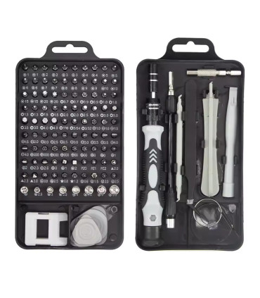 Jeu de tournevis de précision 115 en 1, Kit d\'outils de réparation magnétiques multifonctionnel