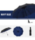 [Black] Parapluie à double couche entièrement automatique, coupe-vent