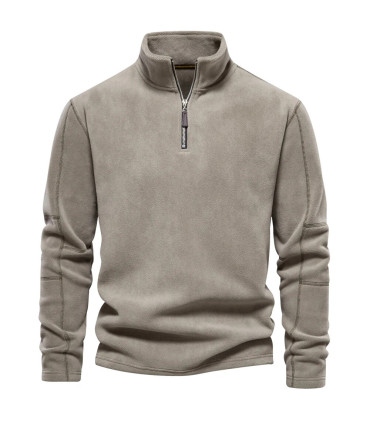 [EUR M 65-75kg HD08-LightGreen] AIOPESON marque qualité épaissir chaud polaire veste pour homme