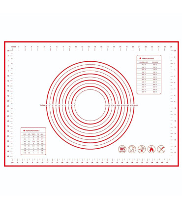 [1pc 50 70cm] Polymères de pâte à pétrir en silicone, gadgets de cuisson pour pizza et gâteau, 