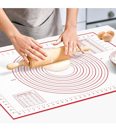 [1pc 50 70cm] Polymères de pâte à pétrir en silicone, gadgets de cuisson pour pizza et gâteau, 
