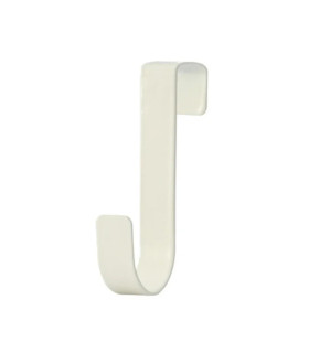 [White 1pcs] Crochet métallique en forme de S pour porte d\'armoire, support suspendu pour Gadge