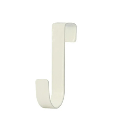 [White 1pcs] Crochet métallique en forme de S pour porte d\'armoire, support suspendu pour Gadge