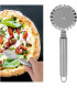 [Silver A] Couteau à pizza en acier inoxydable, outils à gâteaux, ciseaux à roues, gadgets de c