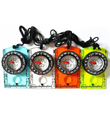 [Blue CHINA] Boussole d\'orientation étanche pour la lecture de cartes, plaque de base, randonné