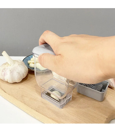 [Gray] Râpe à presser manuelle, outil de cuisine, éplucheur d\'ail, accessoires de cuisine, Gadg
