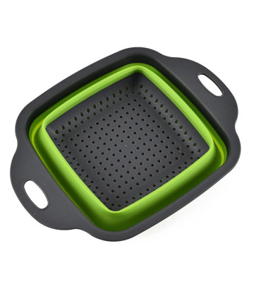 [Small Red] Mir de lavage de légumes pliable, filtre à fruits, passoire portable, nettoyeur de 