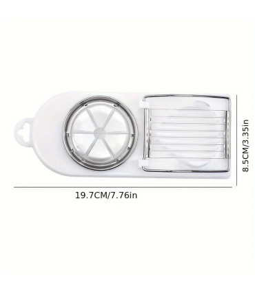 [1 Piece] Trancheur d\'œufs multifonctionnel en acier inoxydable, séparateur fantaisie, outil de