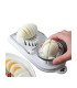 [WHITE] Trancheur d\'œufs multifonctionnel en acier inoxydable, séparateur fantaisie, outil de c