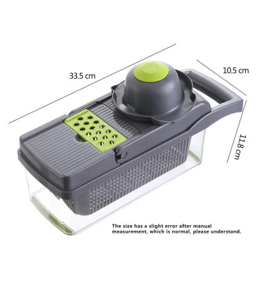 [16 piece set] Trancheuse à légumes multifonctionnelle 16 en 1, trancheuse de fruits et d\'ingré