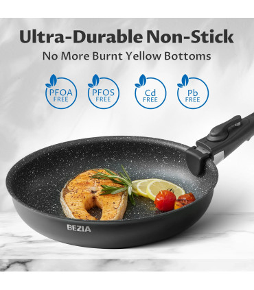 [Black Ensembe de plus de cina pièces Royaume-Uni] Batterie de cuisine à induction 13 pièces, e