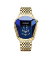AKIMANIA.COM - [Gold Blue] Waterproof quartz watch for men, motorcycle personality, new trend