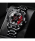[Red] Mode hommes voiture roue montres de luxe en acier inoxydable montre étanche pour hommes Q