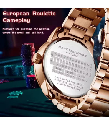 [A] Mark Fairwhale 5031 nouvelle montre pour hommes de marque supérieure 2025 Quartz chiffres a