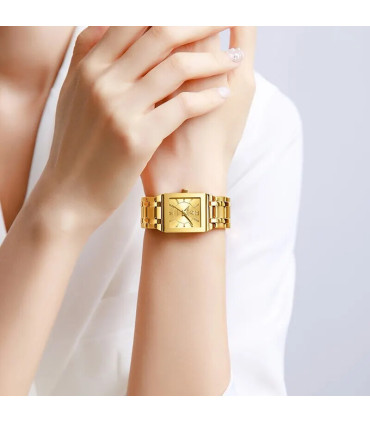 [Women Silver] LiEBIG luxe montres à Quartz doré pour femme fille mâle mode 30 m étanche femmes