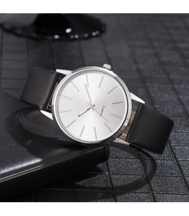 [Coffee White] Montre à Quartz décontractée pour hommes, marque de luxe, célèbre, horloge mascu