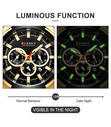 [G B] CURREN montres pour hommes Top marque grande montre de Sport de luxe hommes militaire en 