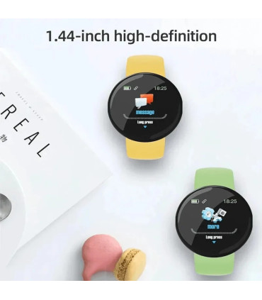 [With Original Box Pink] 2025 nouveau D18 multifonctionnel montre intelligente femmes Bluetooth