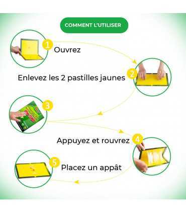 Anti cafard - Plaques Collantes, 3 pcs pièges adhésifs à Rats, Souris